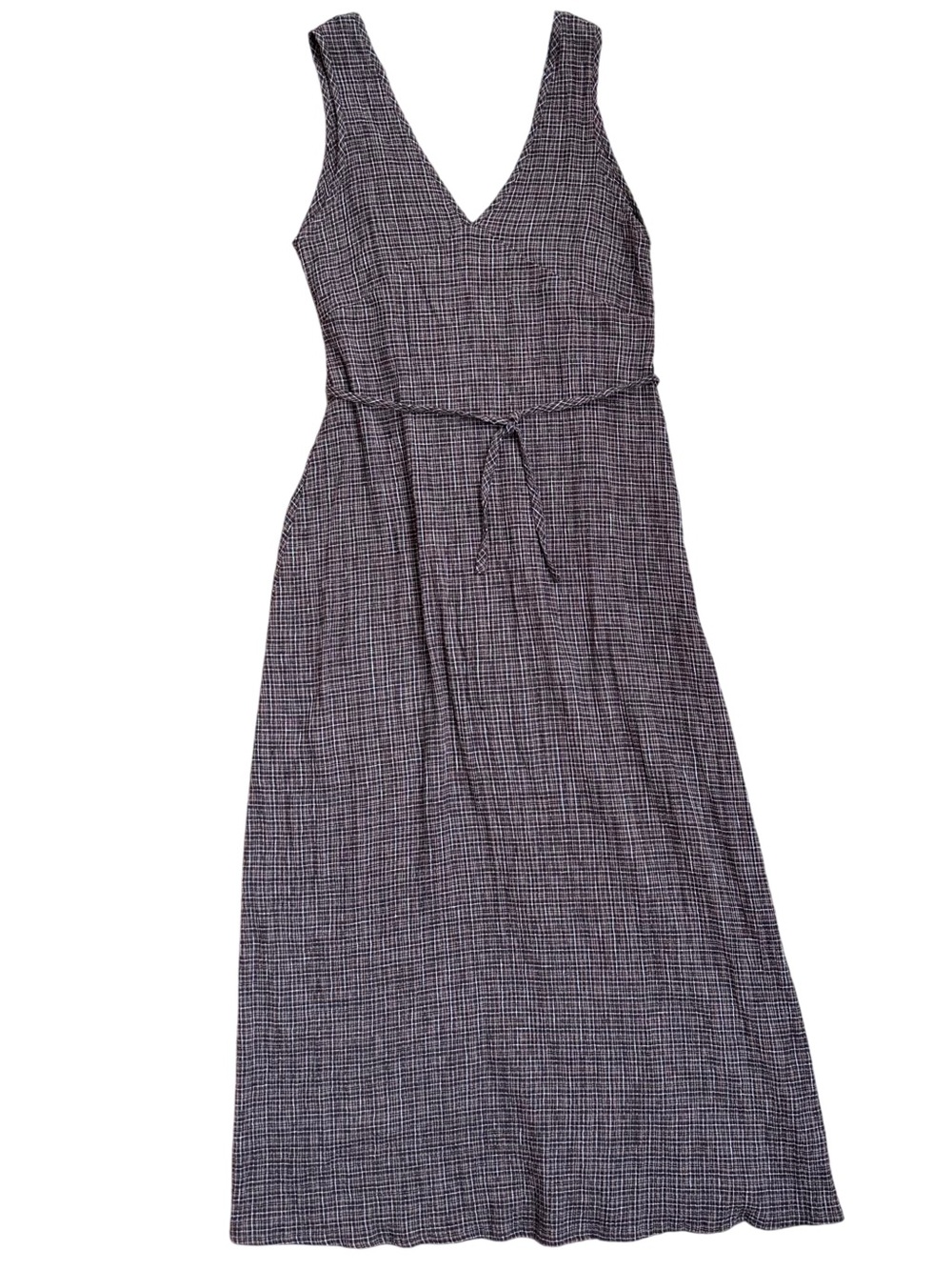 Afends Brown Plaid Maxi Dress - Picture 5 of 6